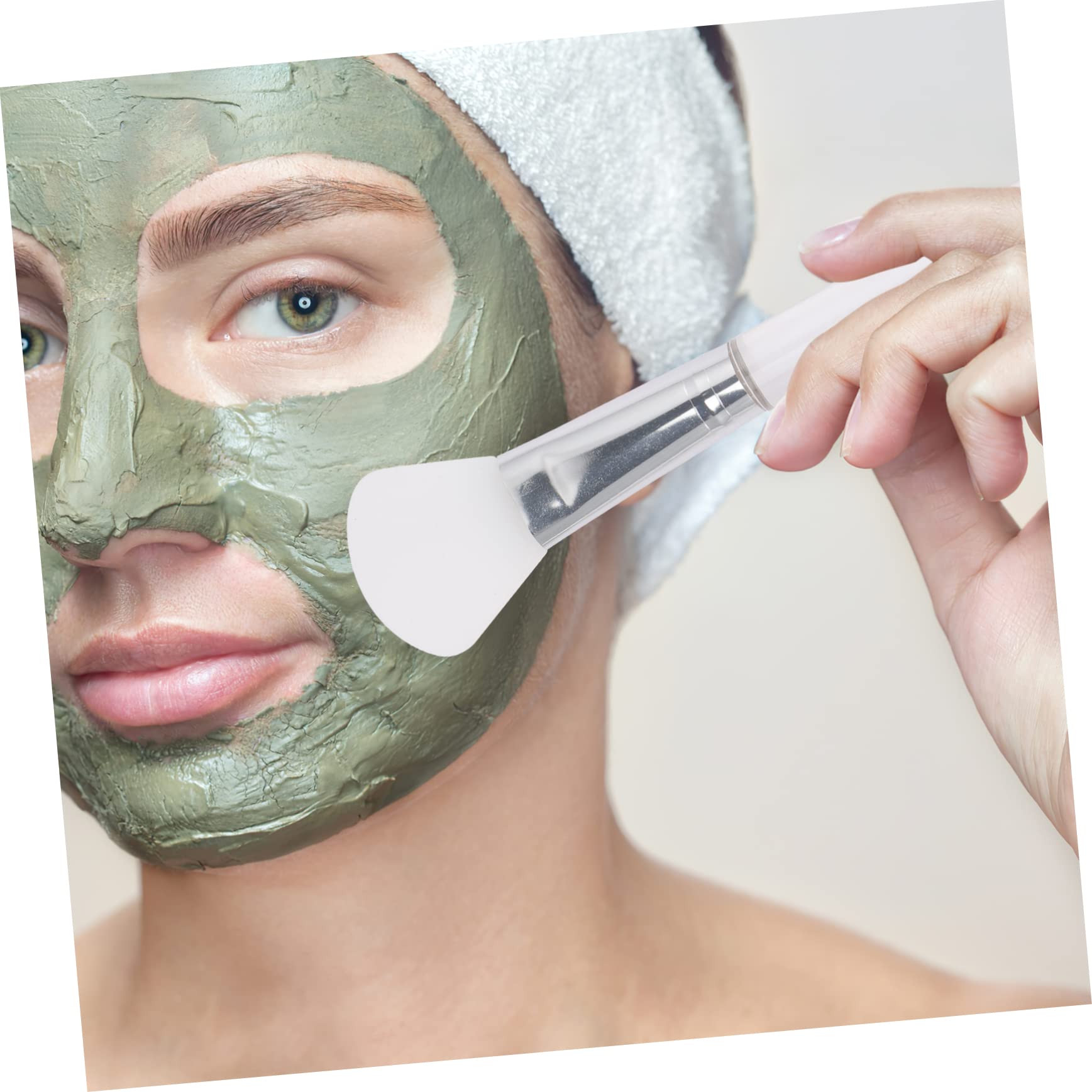 FRCOLOR 25pezzi Pennelli Silicone Per Maschera Viso Applicatori Pratici Per Trattamenti Di Bellezza Facili Da Pulire e Portatili Per Zone Difficili Da Raggiungere