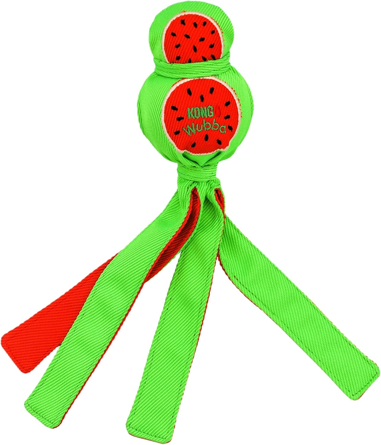 Pet Supplies KONG Ballistic Watermelon Wubba Dog Toys, Large, Green