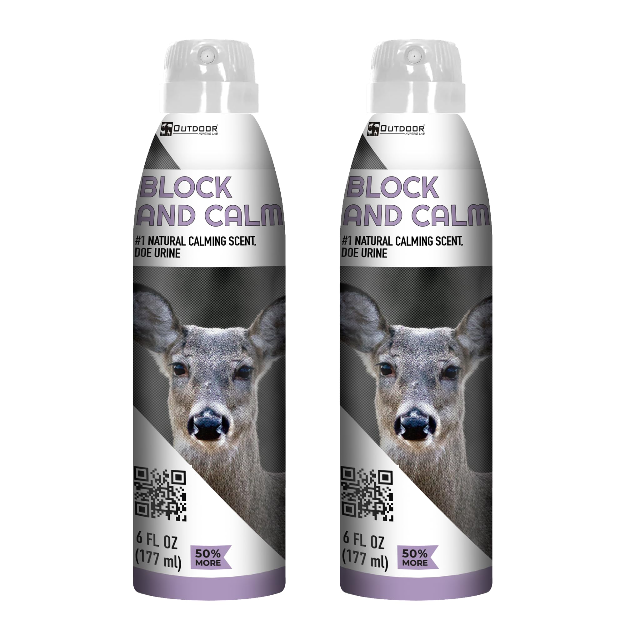 Outdoor Hunting Lab Block and Calm Mist for Whitetail Deer Hunting | Buck Lure for Mock Scrapes | Deer Scents & Attractants | 8 oz | 2 Pack