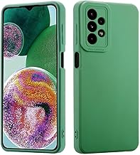 Silicone Case for Sumsang Galaxy A72 4G / 5G, Anti-Shock and Anti-Scratch Case, Silicone Case Compatible with Wireless Charging for Sumsang Galaxy A72 4G / 5G-Green