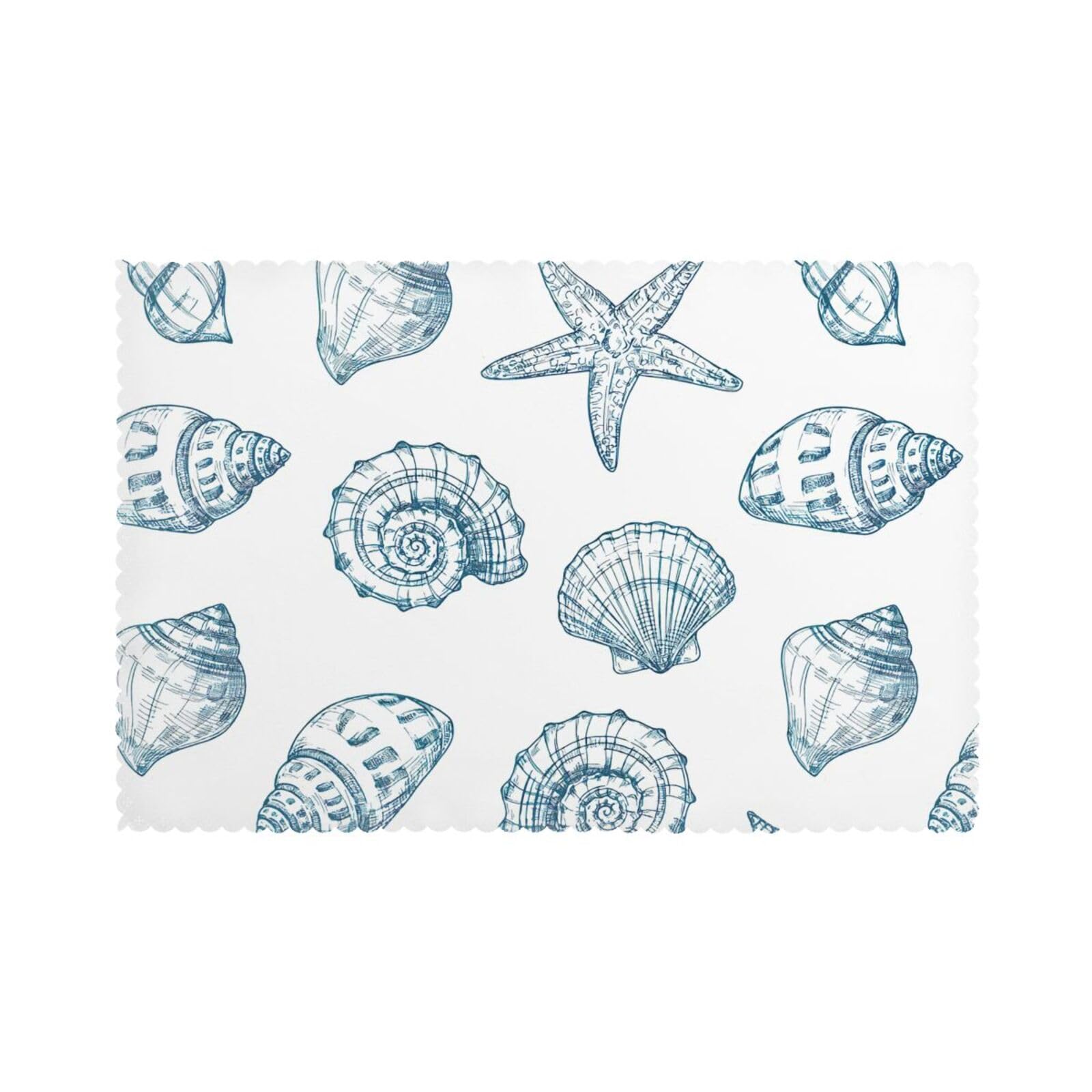 Sets de table lavables pour protéger de la chaleur lot de 6 polyester