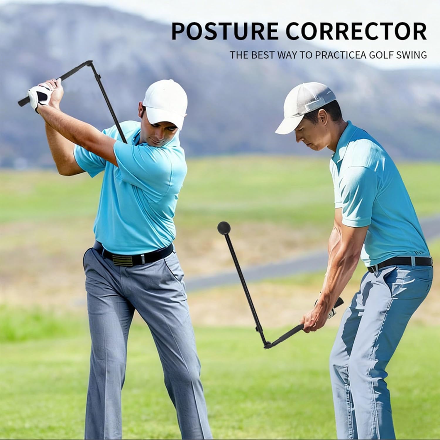 Telescopic Golf Swing Trainer Postures Corrector Portable Training Tool for Grip Strength Practice Stick Enduring Training Club Practice Stick