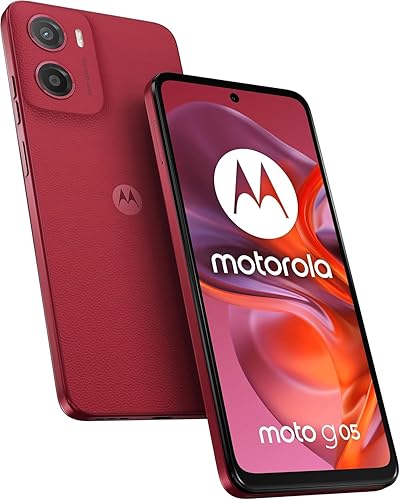 Motorola Moto G05 XT2523-2 Dual-SIM 128 GB + 4 GB RAM (solo GSM Sin CDMA) Smartphone 4GLTE desbloqueado de fábrica GSM (para T-Mobile, Metro,