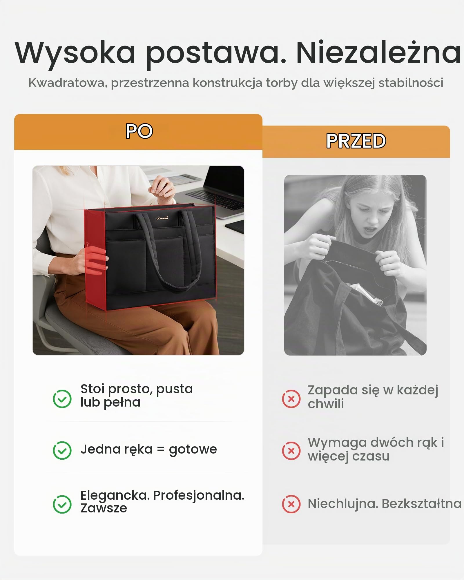 LOVEVOOK Torebka damska, torba na zakupy, torba na laptopa, duża torba nauczycielska, torba szkolna, torba na ramię, na uczelnię, biznesową, do szkoły