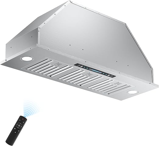 IKTCH 36 inch Built-in/Insert Range Hood 900 CFM, Ducted/Ductless Convertible