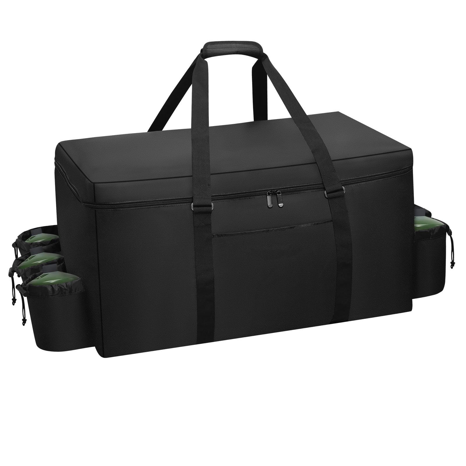 Ajyingasyo Grill Carry Bag for Weber Q1000 Q1200 Liquid Propane Grill, 1680D Heavy Duty Water Resistant Outdoor BBQ Grill Bag, with Multi-pockets and