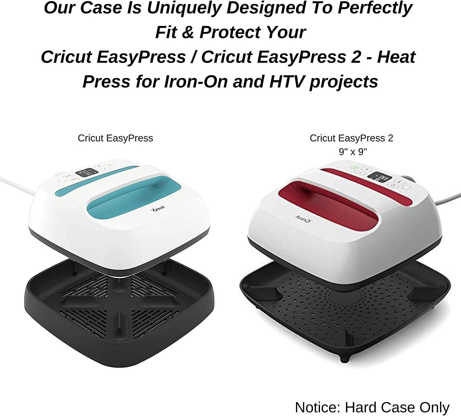 Caseling Hard Case Fits Cricut EasyPress 2. 9 x 9 Inches Heat Press Machine.