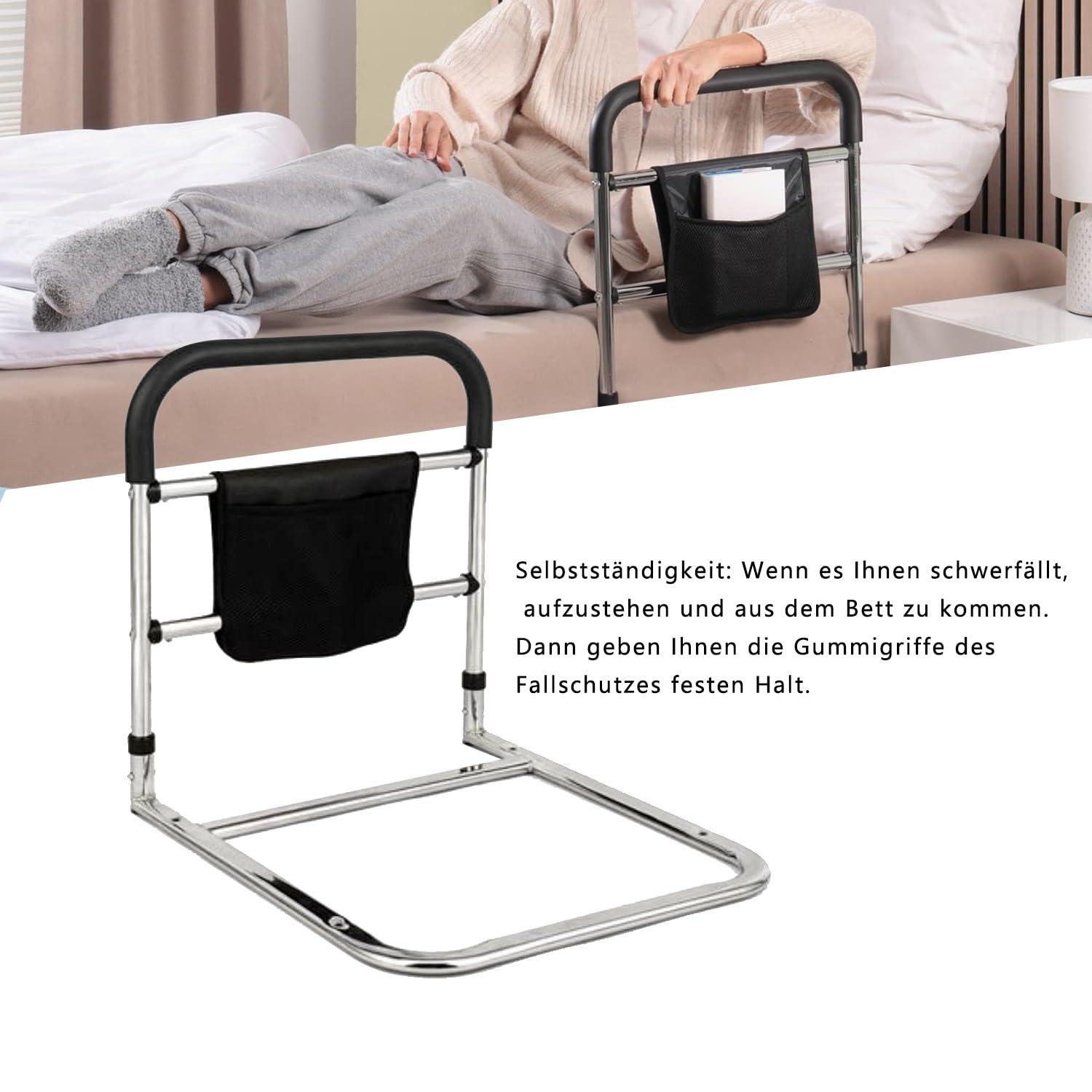 Sponda anticaduta per anziani e disabili, sponde letto anziani, Universale Ribaltabile Regolabile per degenza,Barriera Letto