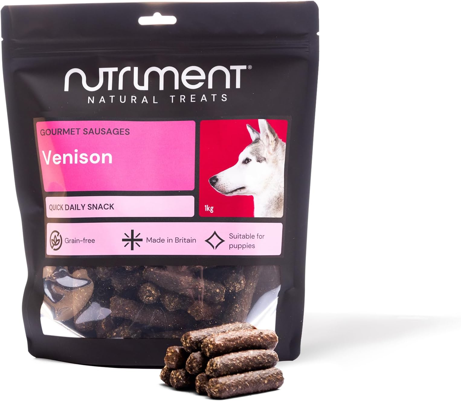 โ Natural Treats Gourmet Sausage Chicken & Venison (1kg) Grain Free Dog Treat