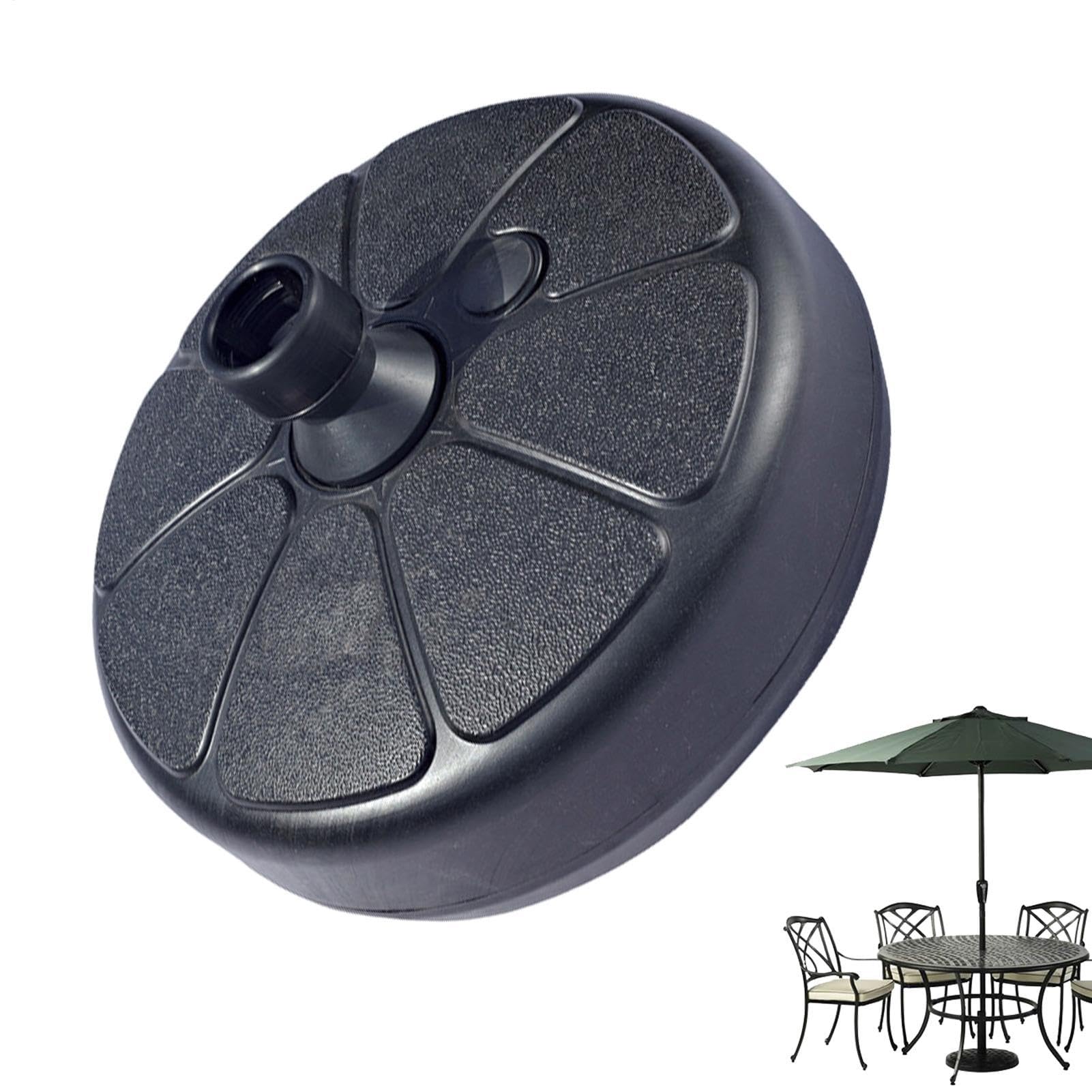 Base de sombrilla antiviento rellenable para fijar tu parasol de patio