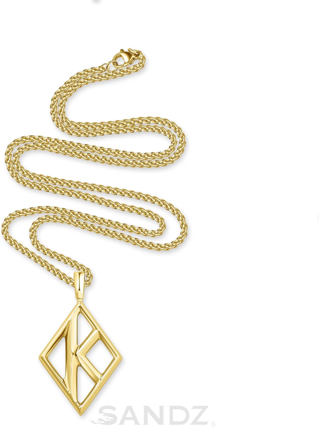 THE SANDZ Kappa Alpha Psi Diamond K pendant necklace