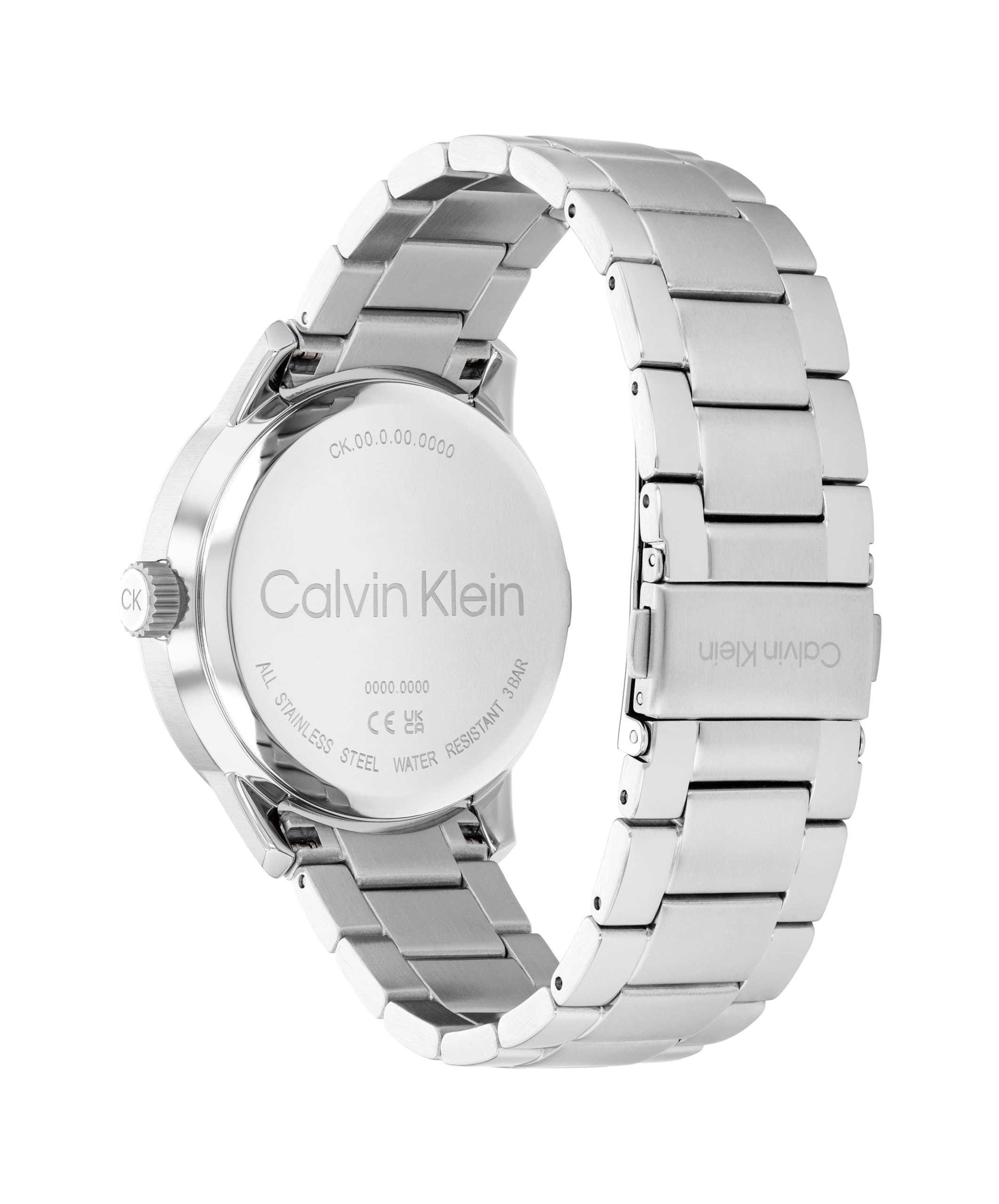 Calvin Klein Uhr mit 3-Zeiger-Quarzwerk für Herren Kollektion Minimalistic Pilot mit Edelstahlarmband - Erhältlich in Silber oder Schwarz