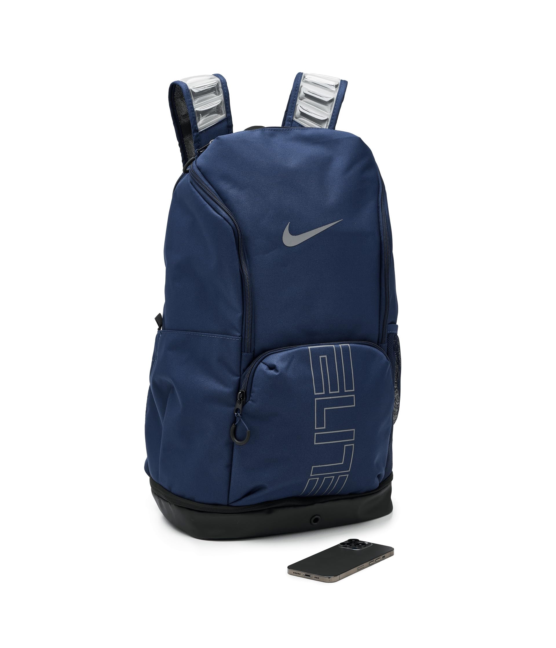 Nike, Unisex, Varsity Elite Backpack (32L), Midnight Navy/Black/Iron Grey, One Size