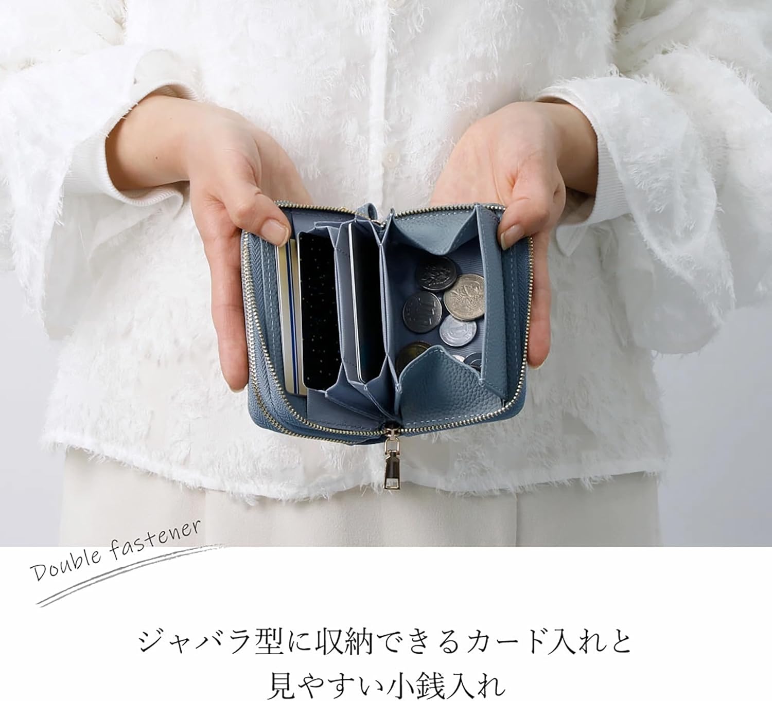 [HANATORA] キーケース スマートキー ファスナー式 本革 レザー キーリング キーホルダー 小銭入れ 車 鍵 カード ミニ