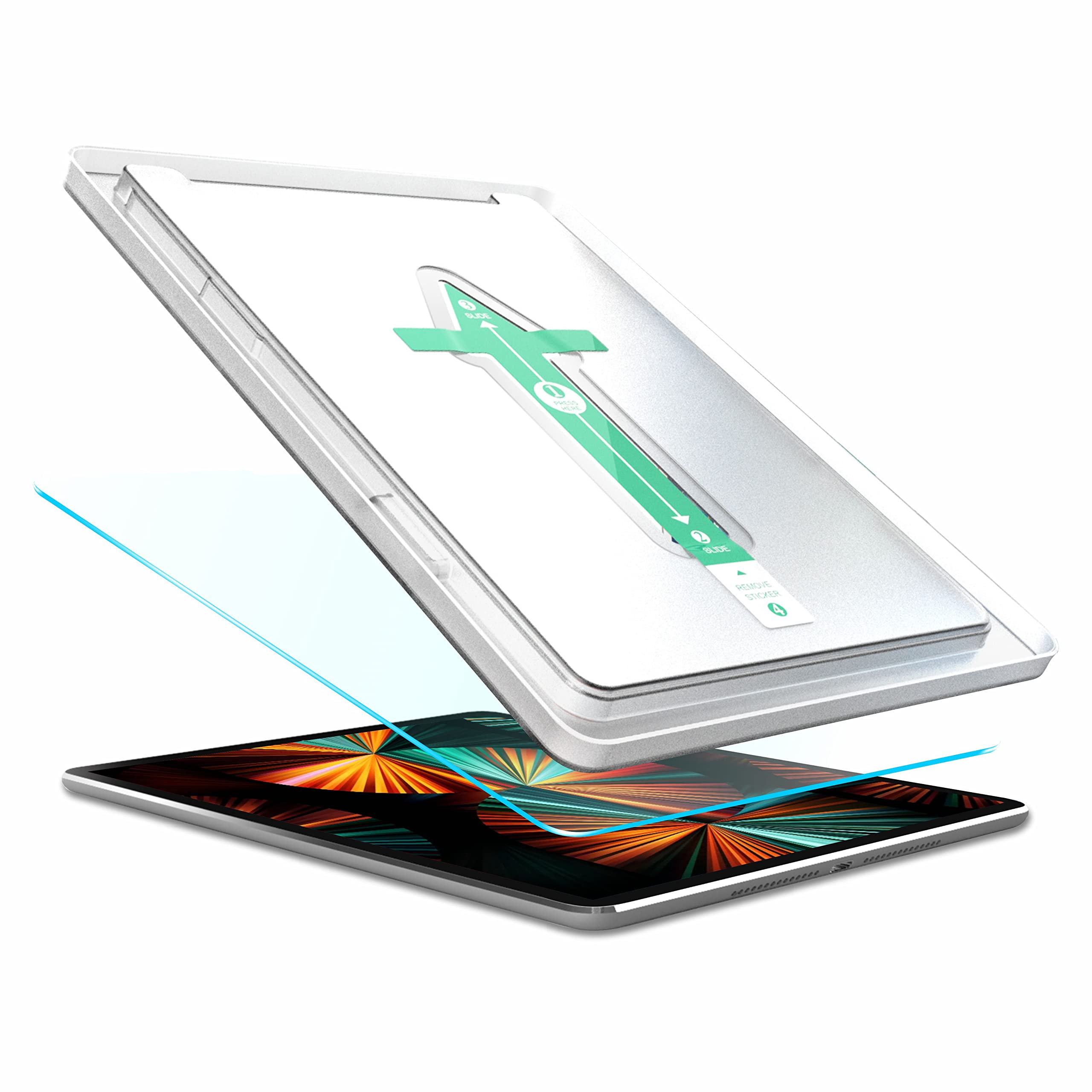 Affix Easy Fix Tempered Glass Screen Guard Protector for iPad Pro 11 inch 2021/2020 / 2018 and iPad Air 4 10.9 inch | Easy Installation Frame | Case-Friendly - Pack 1 (B09GJZMXCB) Amazon Price History, Amazon Price Tracker