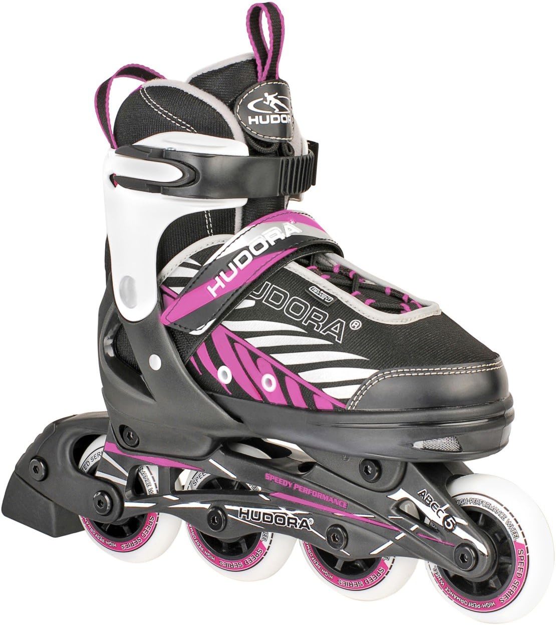 Hudora Inline Skates Mia/Leon - Inline skates for children/teenagers & adults in different sizes & colours - Roller skates adjustable up to 4 sizes - Comfortable & stylish skates