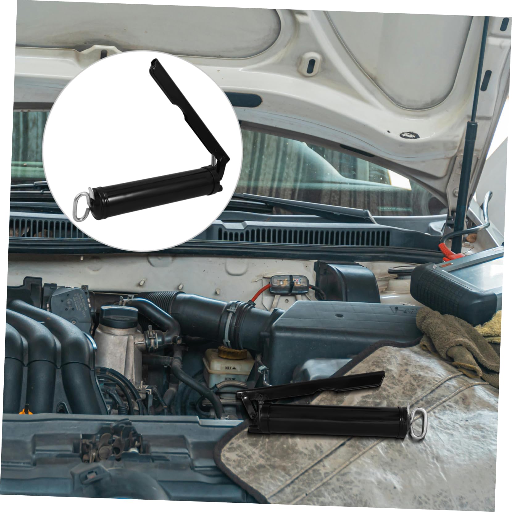 400cc Distributeur De Graisse Manuel Haute Pression Buse De Remplissage Huile Outil De Lubrification Portable pour Entretien Mécanique