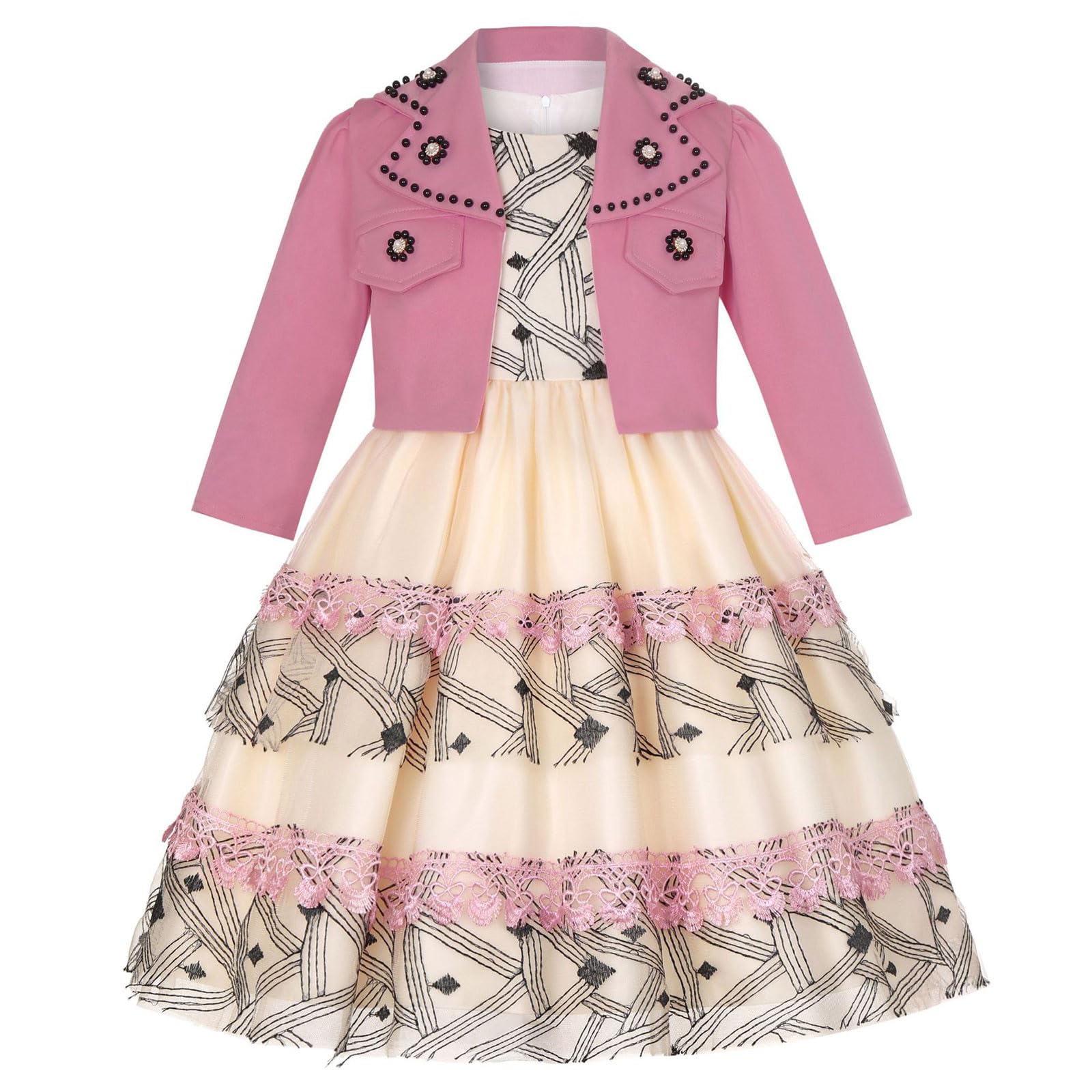 Vestido NiñA Ceremonia Elegantes, Vestido NiñA Verano, Vestidos Verano Formal con Falda Tul con Capas Pastel Recital Piano O Cualquier OcasióN Vestidos De Fiesta Dress Summer Dress Dresses