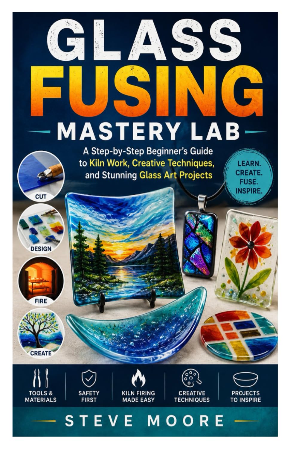 Glass Fusing Mastery Lab: A Step-by-Step Beginner’s Guide to Kiln Work, Creative Techniques, and Stunning Glass Art Projects