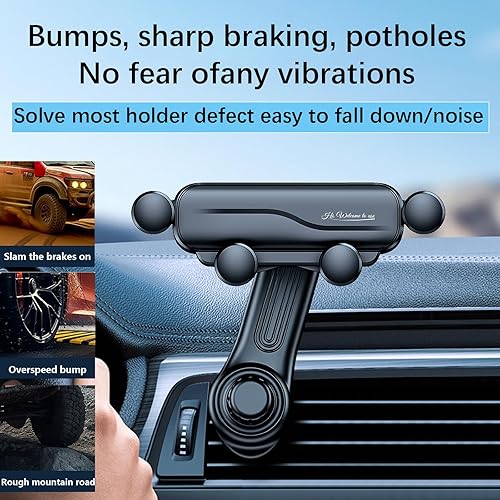 Miniatura 2 de Soporte para teléfono de coche con brazo giratorio giratorio, soporte de teléfono con ventilación de coche manos libres con clip de ventilación de