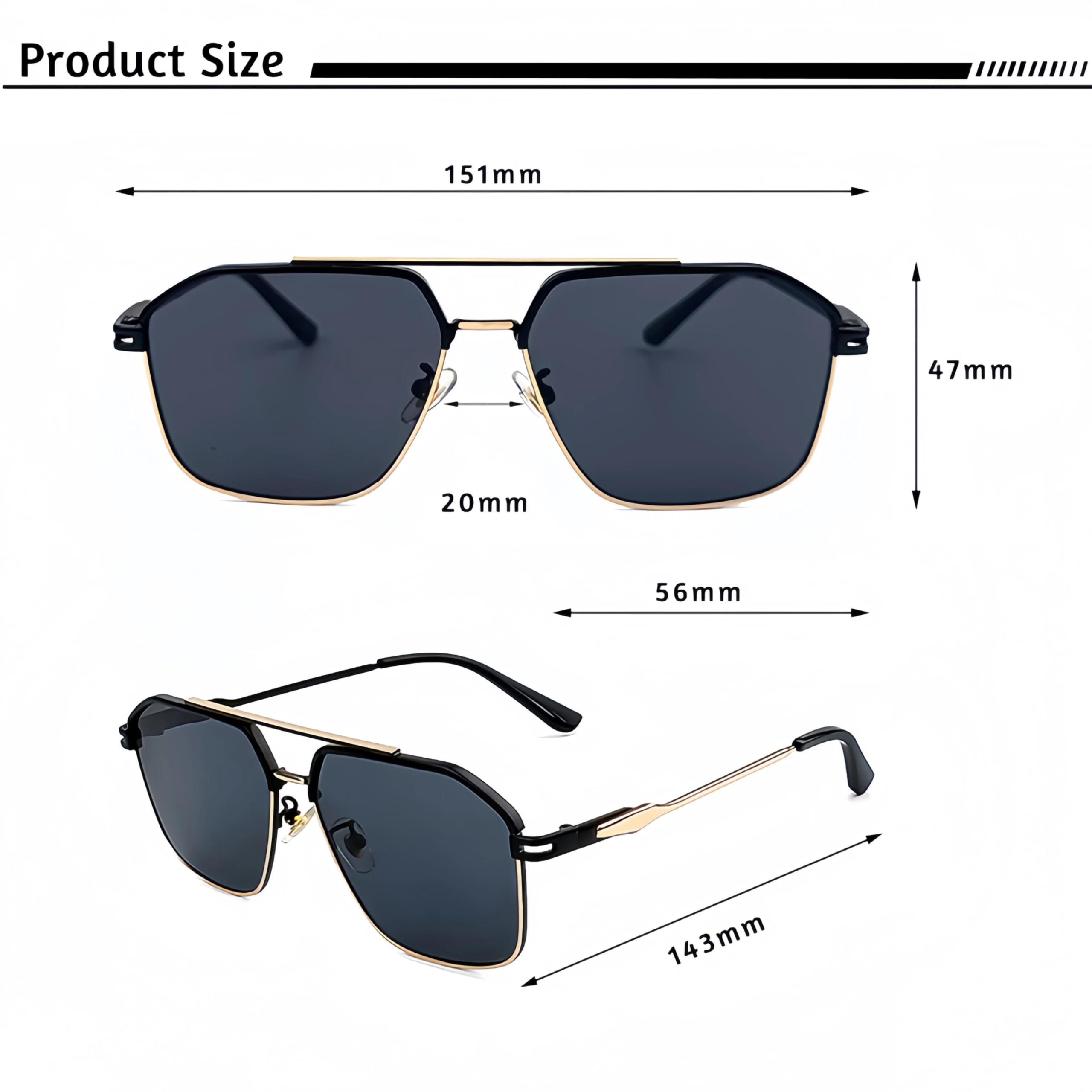 Sonnenbrille Herren Damen Unisex Sonnenbrille Square Männer Frauen Asphotoshow