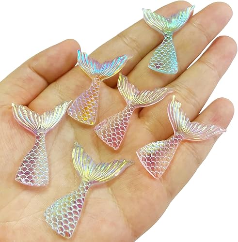 Miniatura 8 de Figuras de sirena, 18 piezas de figuras de sirena en miniatura y colas de plástico y decoración de resina para jardín, terrario, acuario, pastel,