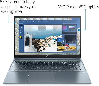 2022 Newest HP Pavilion 15.6 IPS FHD 1080P Laptop, 8-Core AMD Ryzen 7-5700U (Up to 4.3GHz, Beat i7-1180G7), 16GB RAM, 512GB NVMe SSD, Webcam, WiFi 6, 9+ Hours Battery, Audio B&O, Win11