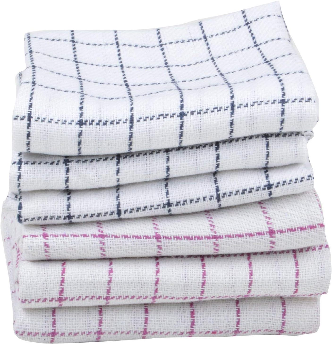 Cotton Kitchen Cloth/Napkins | Fridge Kitchen Cleaning & Roti Napkins | 18x18 Inches - Multicolor (Pack of 6)