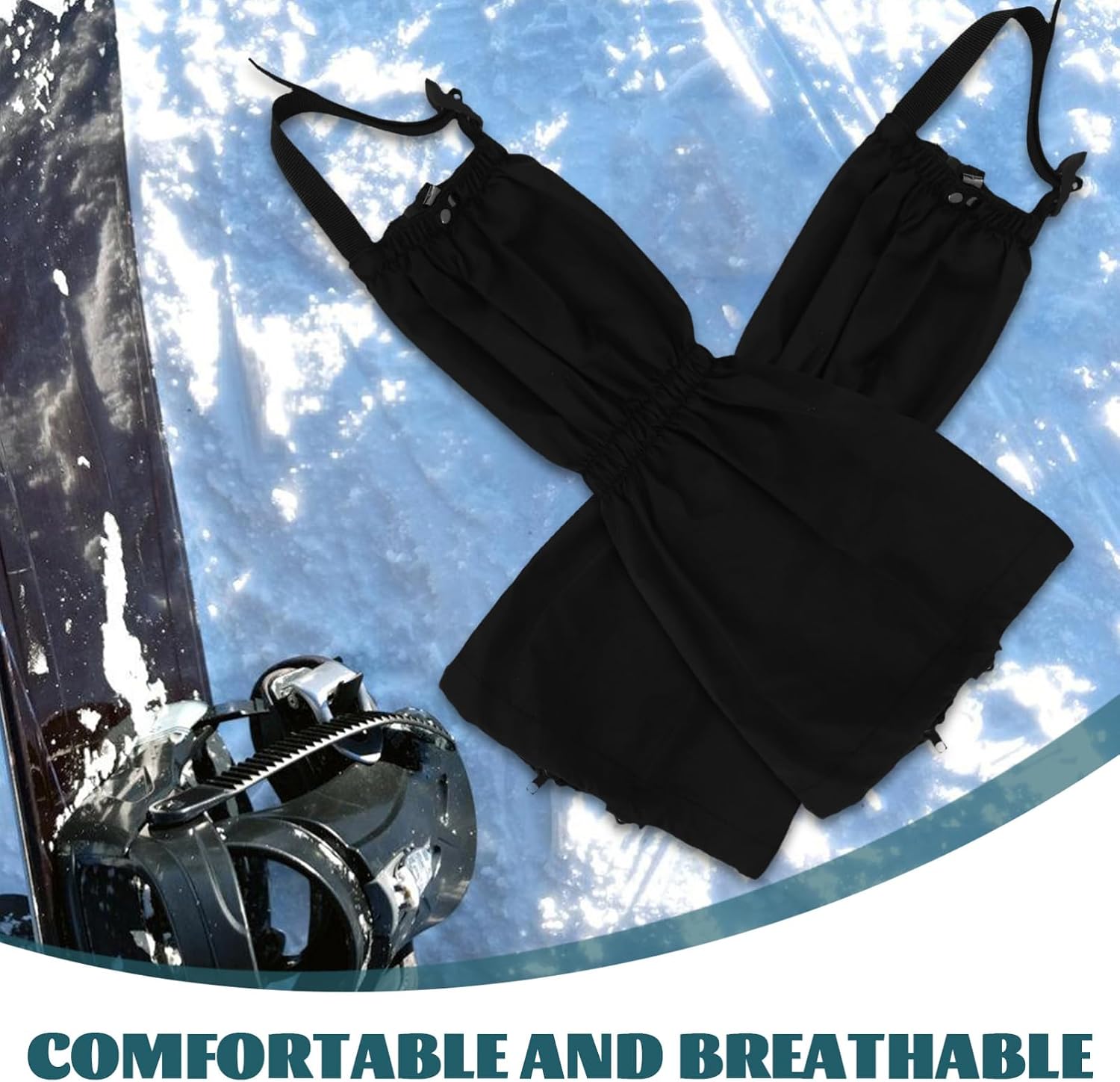 Toyvian 1Pair Breathable Snow Gaiters for Men Women Leg Covers for Hiking Climbing and Hunting Durable Snake Protection Quick Easy to Wear Outdoor Gear