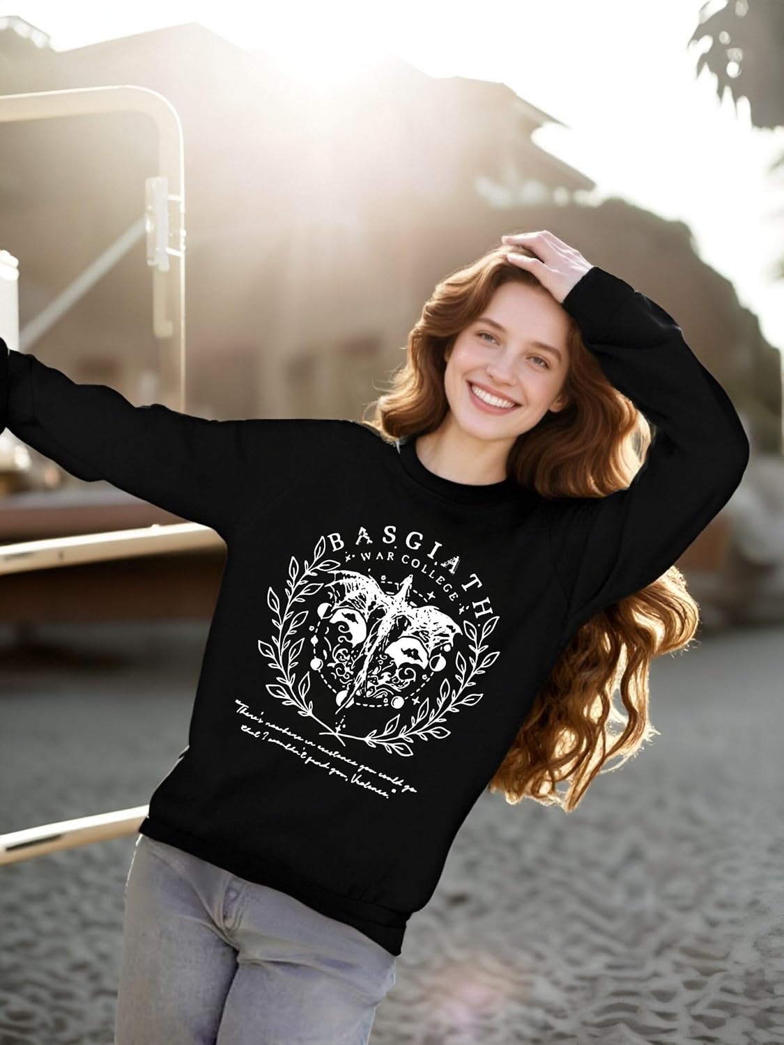 Book Sweatshirt for Women Reading Book Lovers Sweatshirts Funny Bookish Shirts Casual 2 Sided Graphic Pullover Tops - Image 5