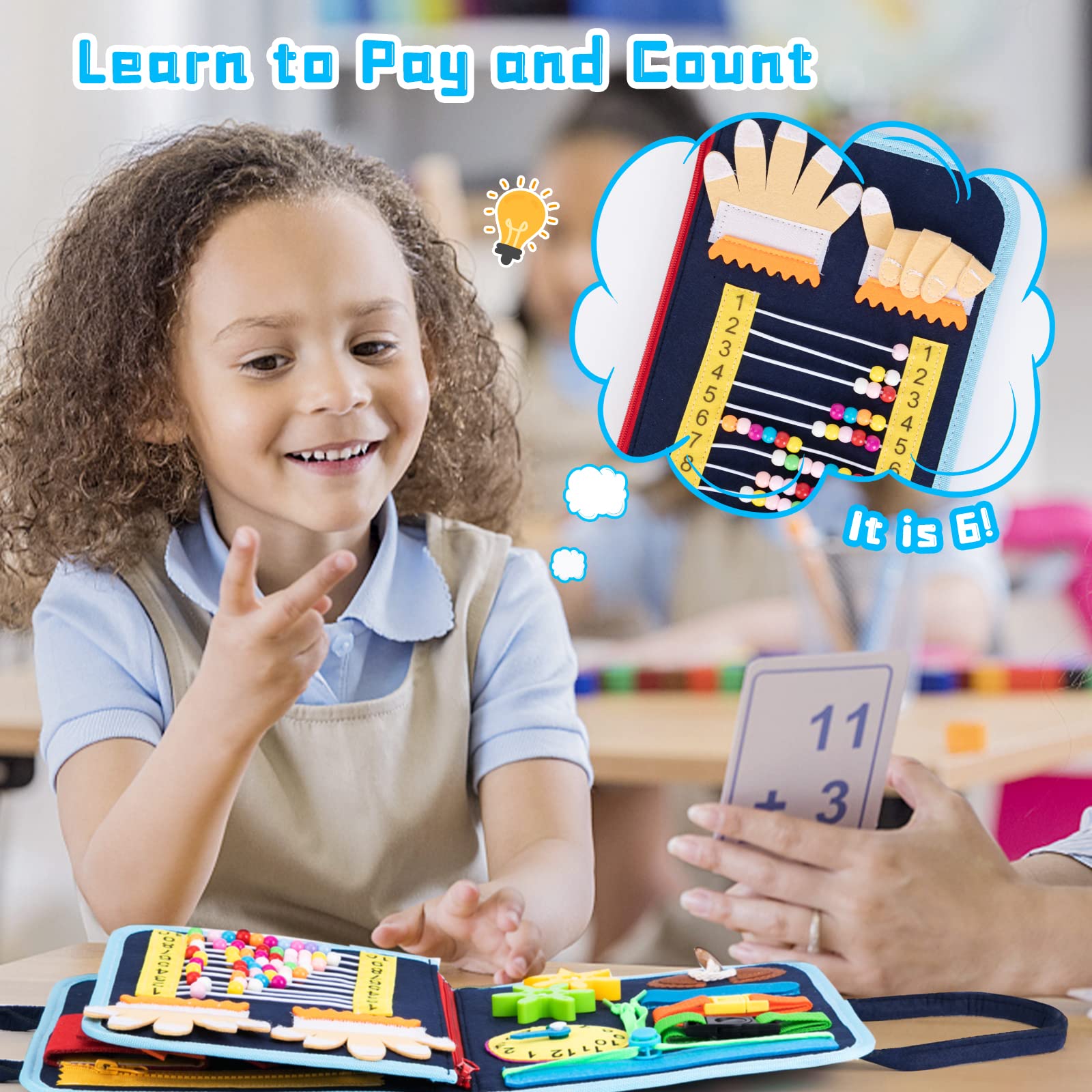 Busy Board, Montessori zabawka dla małych dzieci w wieku od 1, 2, 3, 4 lat, deska do aktywności dla niemowląt, Quiet Book Autism, Educational, zabawka podróżna, do przedszkola, podstawowa, sensoryczna