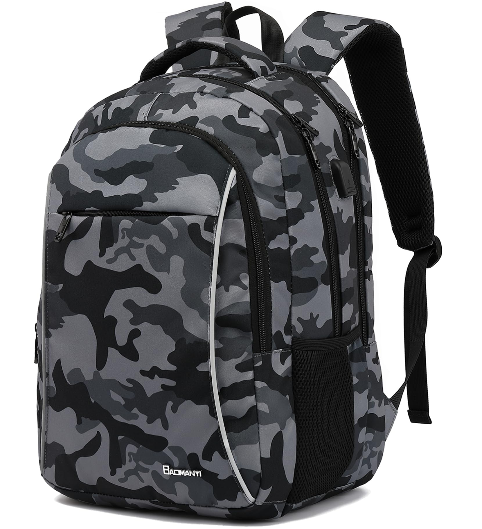 BAOMANYI Mochila Multifuncional para Ordenador Portatil 17.3 Pulgadas, Mochila Viaje Cabina Avion para Hombre, Universidad, Mochilas Escolares Juveniles con Bolsa Impermeable Trabajo Negocio