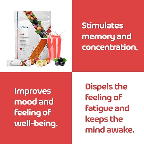 Miniatura 2 de FuXion On - Bebida vigorizante que ayuda a mejorar la nutrición cerebral y estimula la funcionalidad - 28 barras (1-2 diarios)