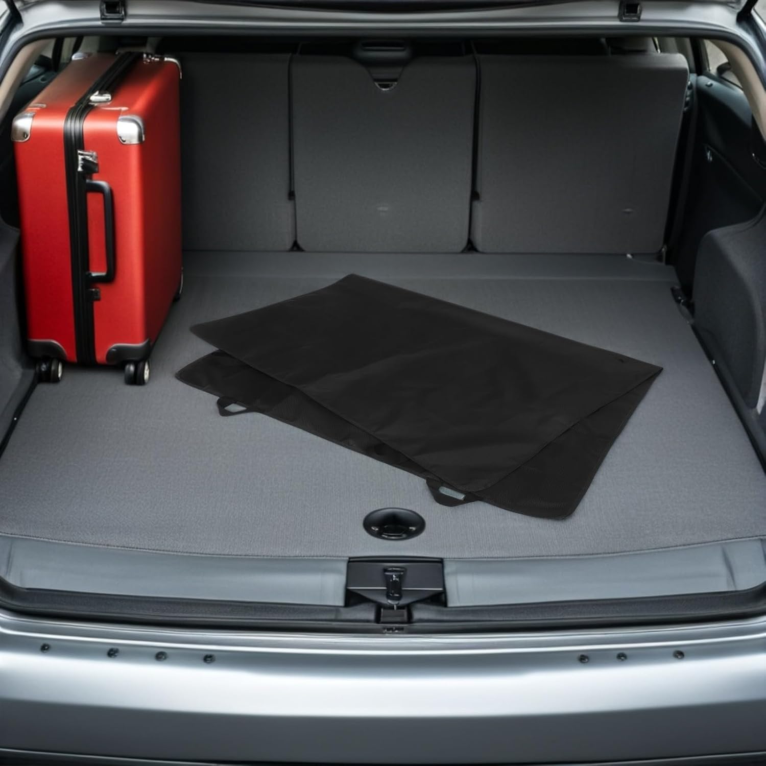 HEMOTON Rv Rear Door Sunshade Cover for Vehicle, 180x114cm Black Oxford Cloth Reliable Protection and Enhancing Privacy, for Seasons and Long Road Trips