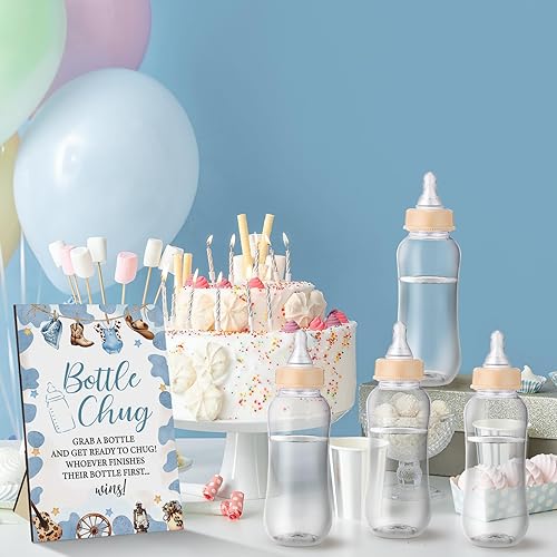 Vista 106 de TrelaCo Cool Baby Shower Games - Juego de regalo con temática de abejas y 12 biberones para baby shower, para juegos de abejas de panal, revelación