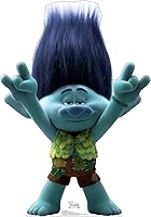 Vista 6 de Cardboard People Pie de cartón de tamaño real Poppy - Trolls World Tour (película de 2020)