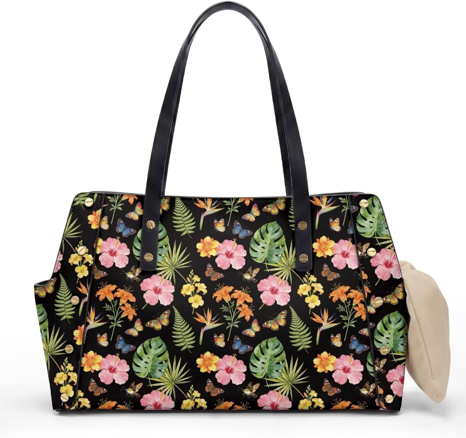 Floral Dog Purse Carrier Fashion Lightweight Small Pet Carrier Soft Sided Dog Shoulder Bag Comfortable Puppy Carrier for Small Dogs Cats Rabbit Travel Outdoor