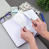 Vista 5 de Clever Fox Registro de cheques Registro de chequera de lujo con registros de cheques y transacciones, folletos de registro de cuentas bancarias