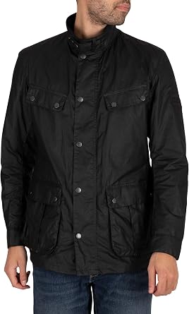 Barbour International Men's Lightweight Duke Jacket, Black, L