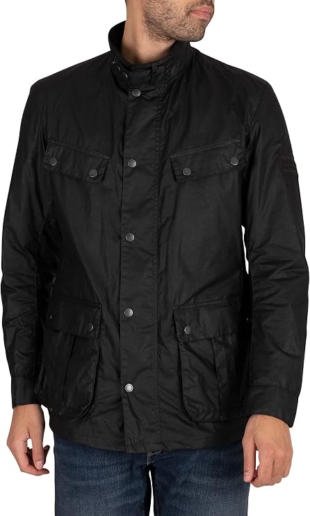 Barbour International Men's Lightweight Duke Jacket, Black, L