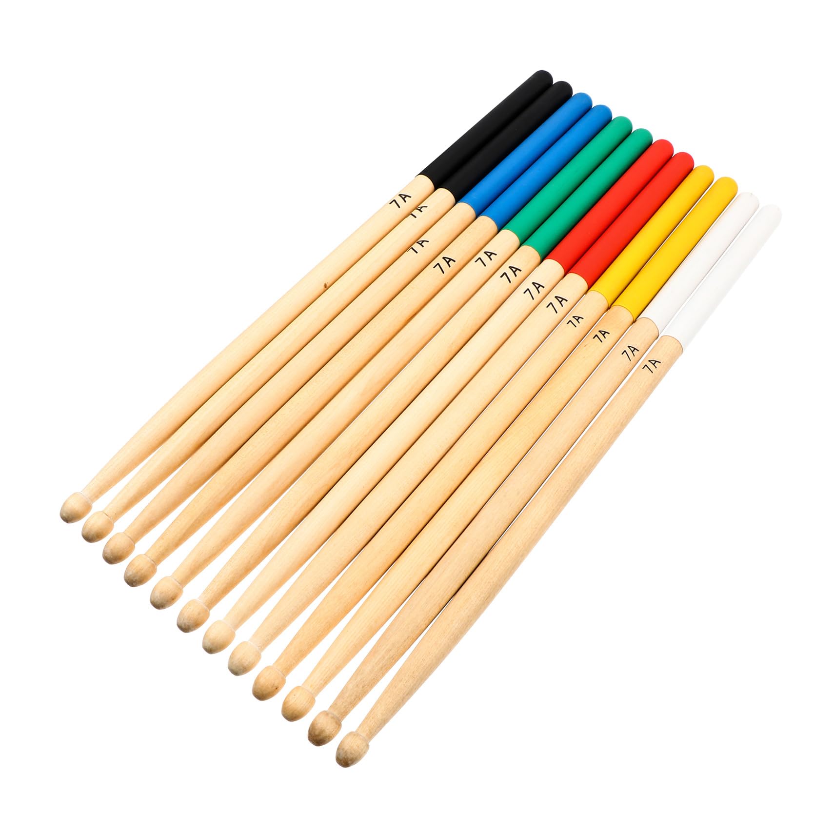 STOBAZA Baquetas 6 Pares para Batería Antideslizantes Beige de Plástico Superficie Cómoda para Conciertos y Práctica Diaria