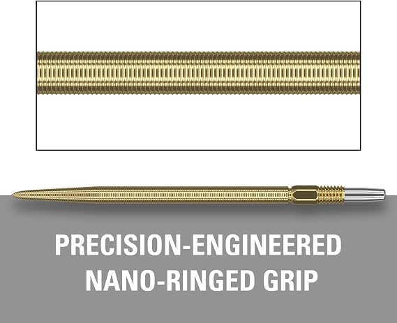 Target Darts Swiss Points, Nano Swiss Point Dart Tips (3 Pack Set of Tips) 30MM, Gold | Change Dart Points, Professional Darts Accessories