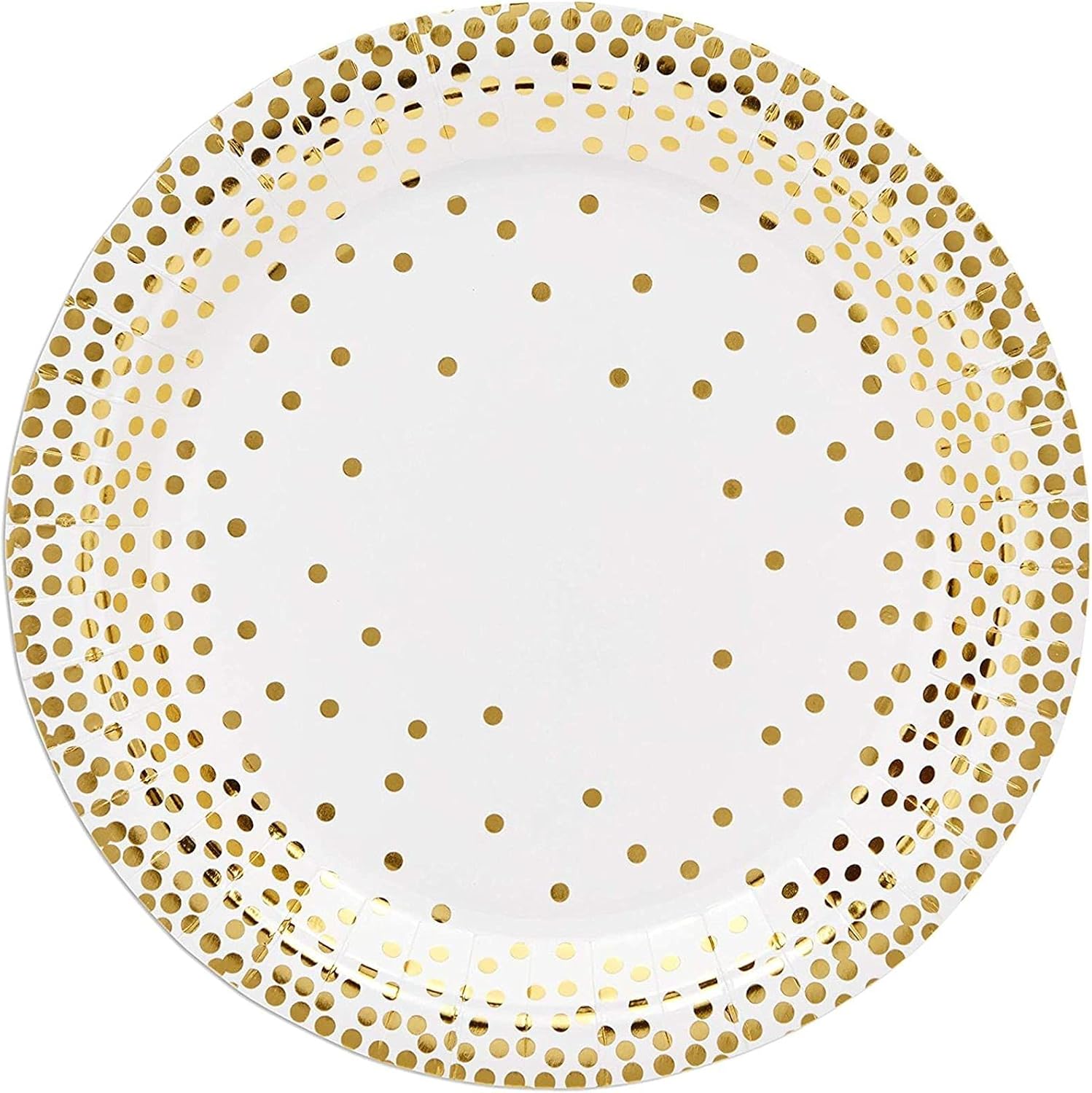 One-Day Sale: Up to 50% Off Gold Confetti Party Pack, Includes Plates, Napkins, Cups, and Cutlery (24 Guests,144 Pieces) Best Quality 🔥 Gold Confetti Party Pack, Includes Plates, Napkins, Cups, and Cutlery (24 Guests,144 Pieces)