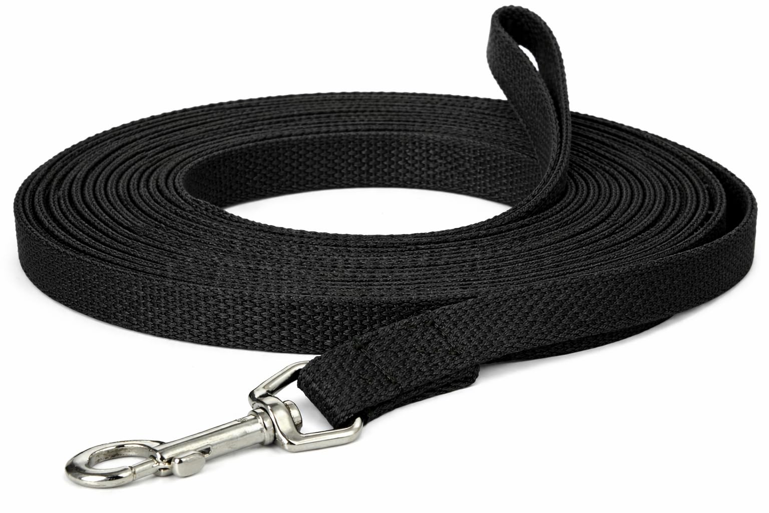 OmniPet Leather Brothers 20-Feet Web Lead, Small, Black โ image 1
