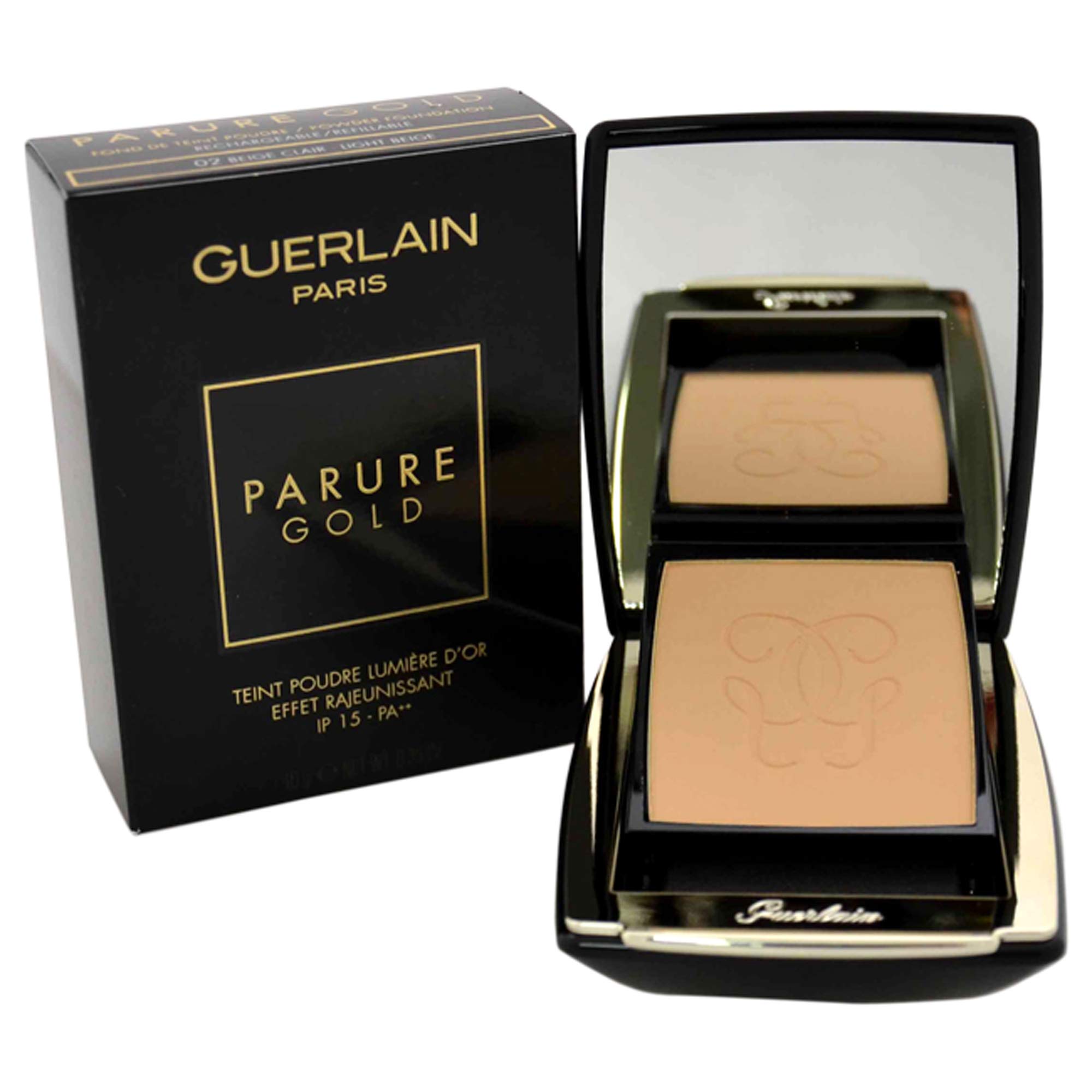 Amazon | Guerlain Parure Gold Radiance Powder Foundation 02 Beige