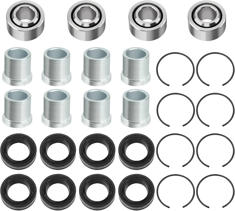 Amazon.com: Front A Arm Bearing Bushing Kit Lower/Upper for Honda
