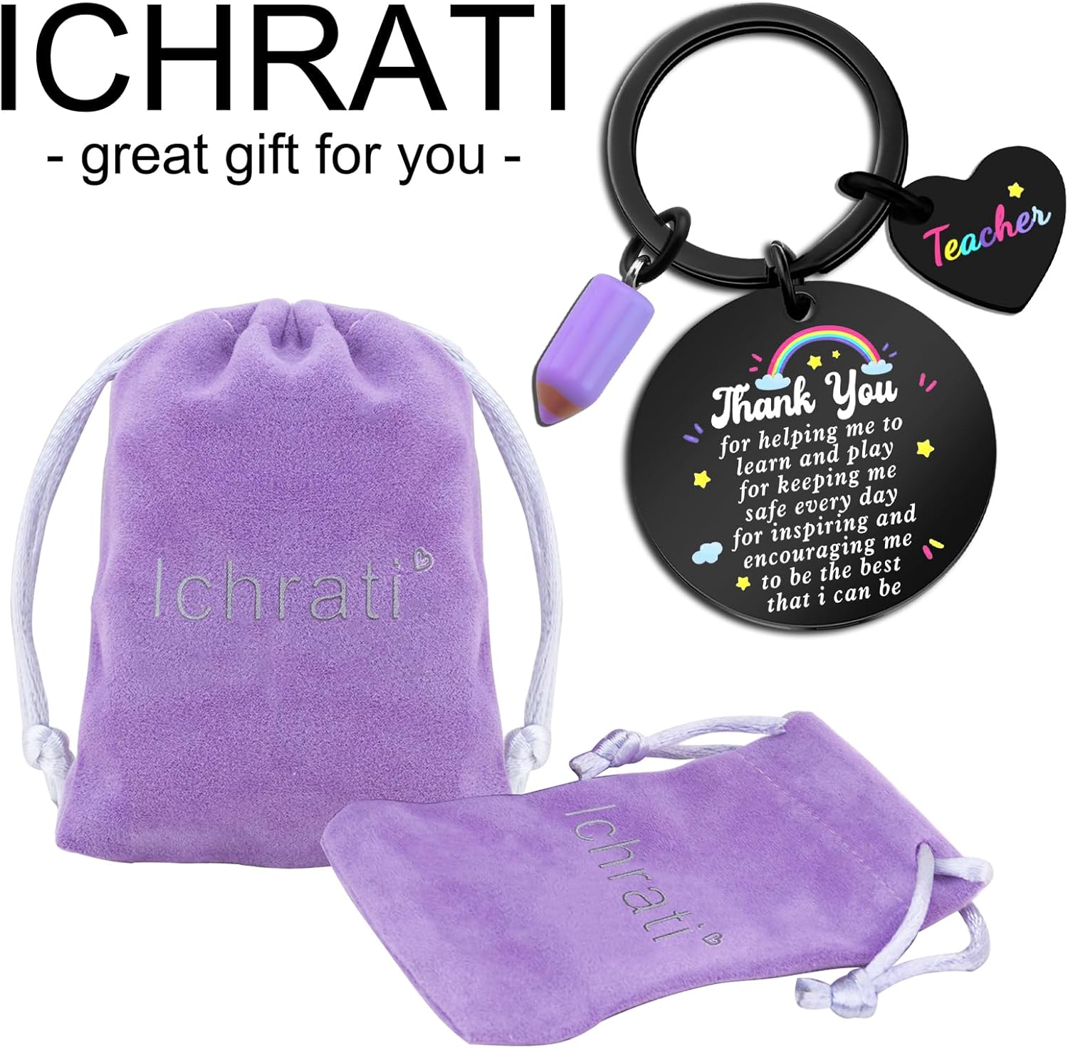 Best Teachers Valentines Day Gifts Cute Teacher Gifts for Women Appreciation Thank You Teachers Keychain Cool New Teacher Birthday End of Year Valentines Gift Basket Ideas from Student - Image 6