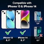 Gueche Case for iPhone 13, Compatible with MagSafe, Crystal Clear Shockproof Magnetic Phone Cover, Smartphone Case for iPhone 13 Cell Phone Cases-Transparent