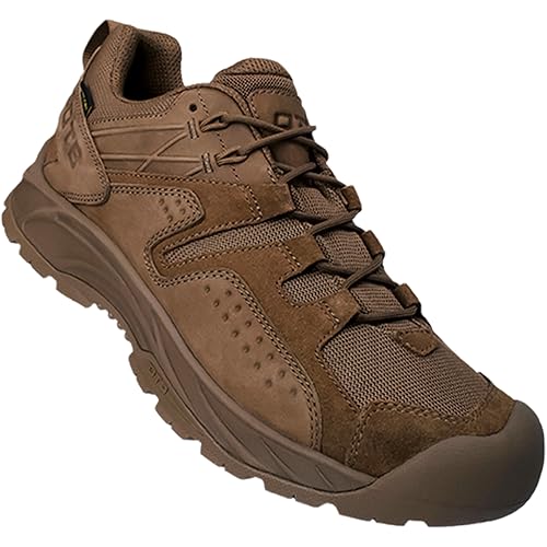 Incline Low-Cut Boots – Lightweight, Waterproof Work Boots with GRIP-STIK Outsole, Fast Rope Guard, Future Foam Cushioning – Coyote, Size 11.5