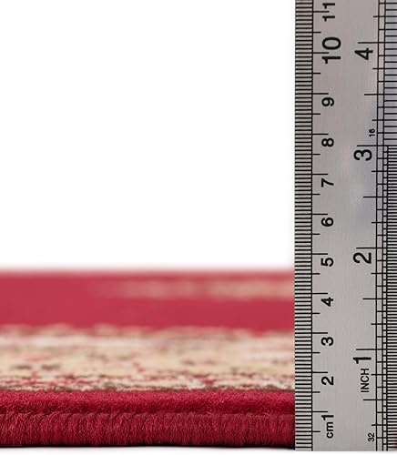 Vista 112 de Unique Loom Reza Collection- Alfombra, Polipropileno, Marrón Marrón/ marfil